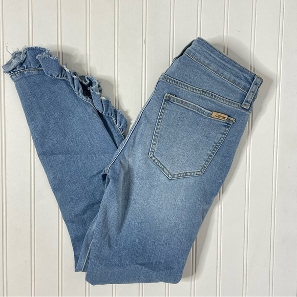 Joe’s Jeans The Icon Mid Rise Skinny Ruffle Ankle Percy - Picture 4 of 12